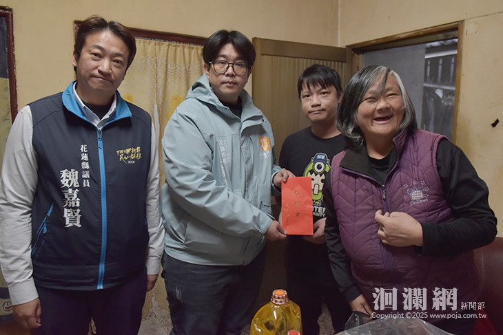 年終關懷弱勢，魏嘉彥探視二案急難紓困戶